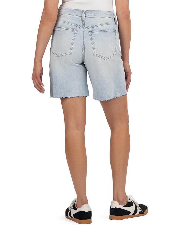 Hailey High-Rise Shorts with Raw Hem Product Image