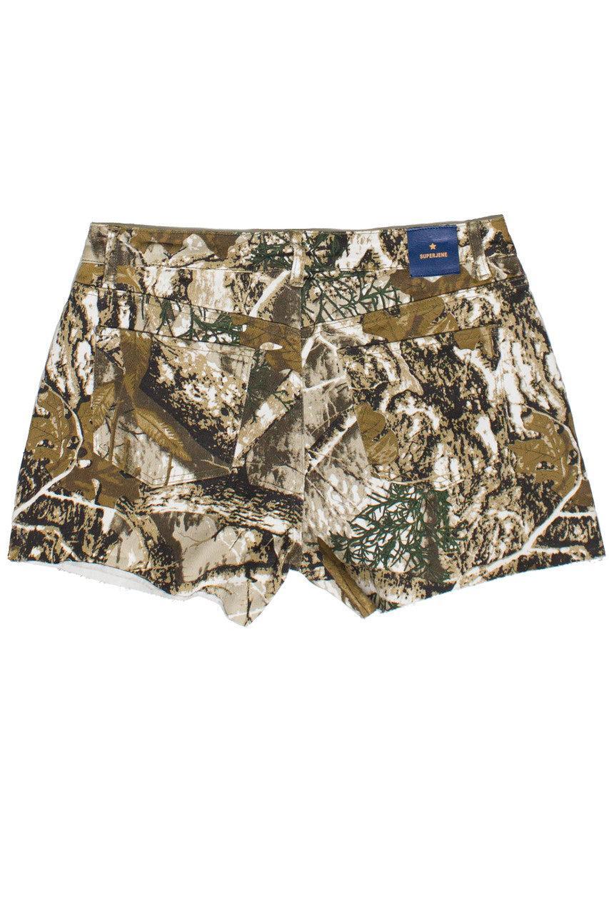Woodland Camo Cut Off Shorts Product Image