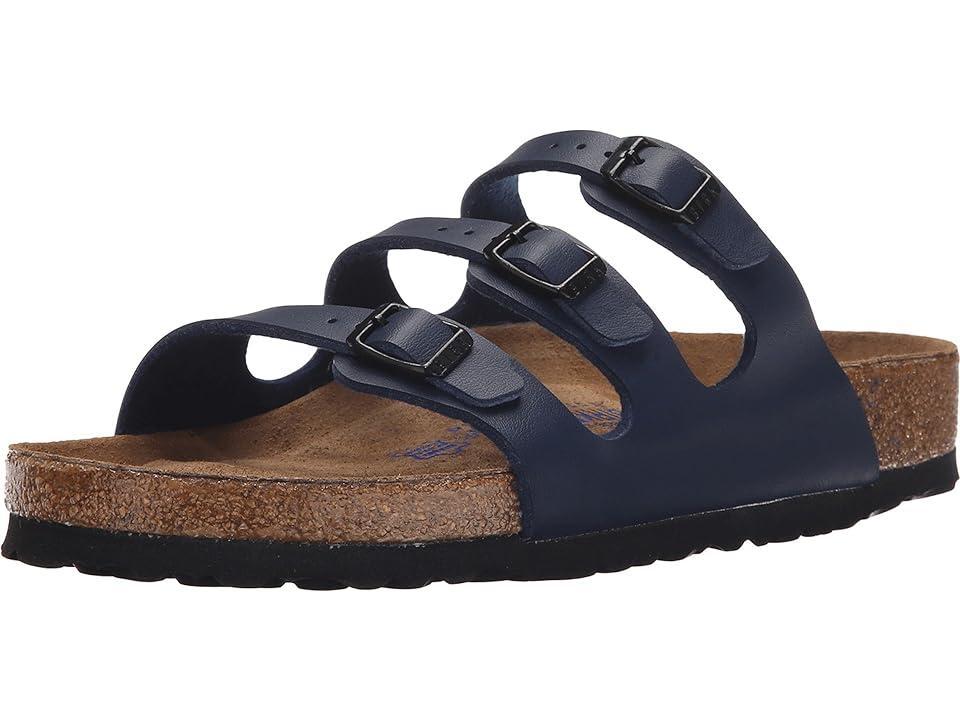 Birkenstock Florida Soft Footbed - Birkibuc (Mocha Birkibuc) Women's Sandals Product Image