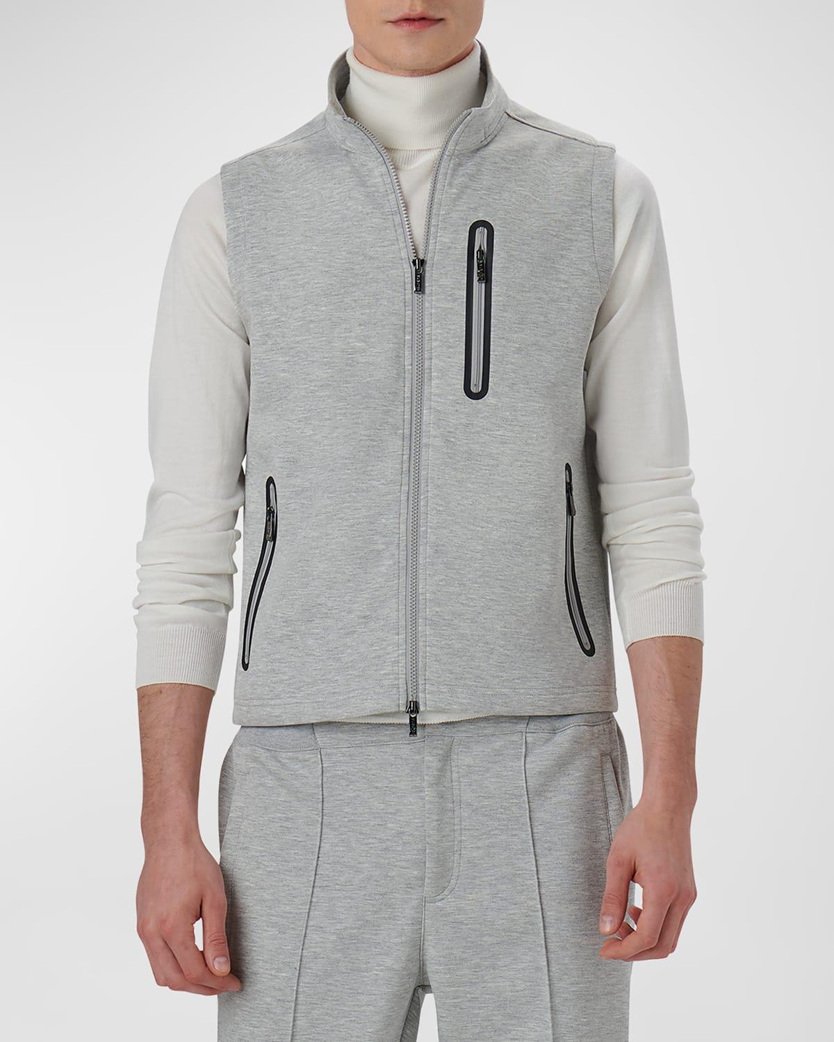 Mens Mock-Neck Knit Vest Product Image