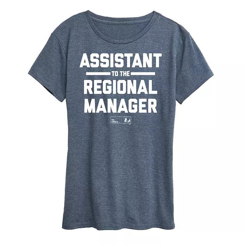 Womens The Office Assistant to the Regional Manager Graphic Tee Heather Grey Product Image