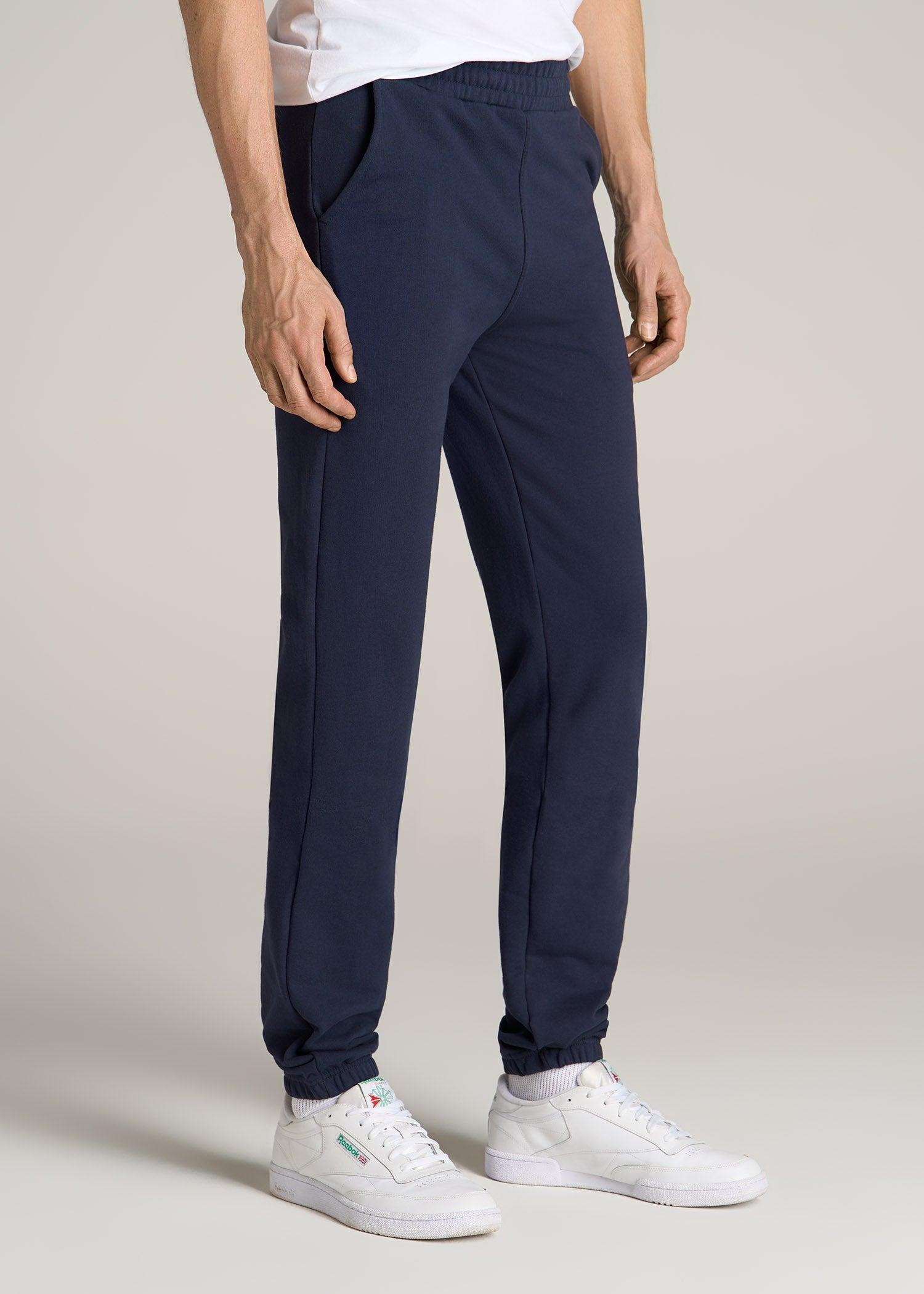 Wearever French Terry Sweatpants for Tall Men in Navy Product Image