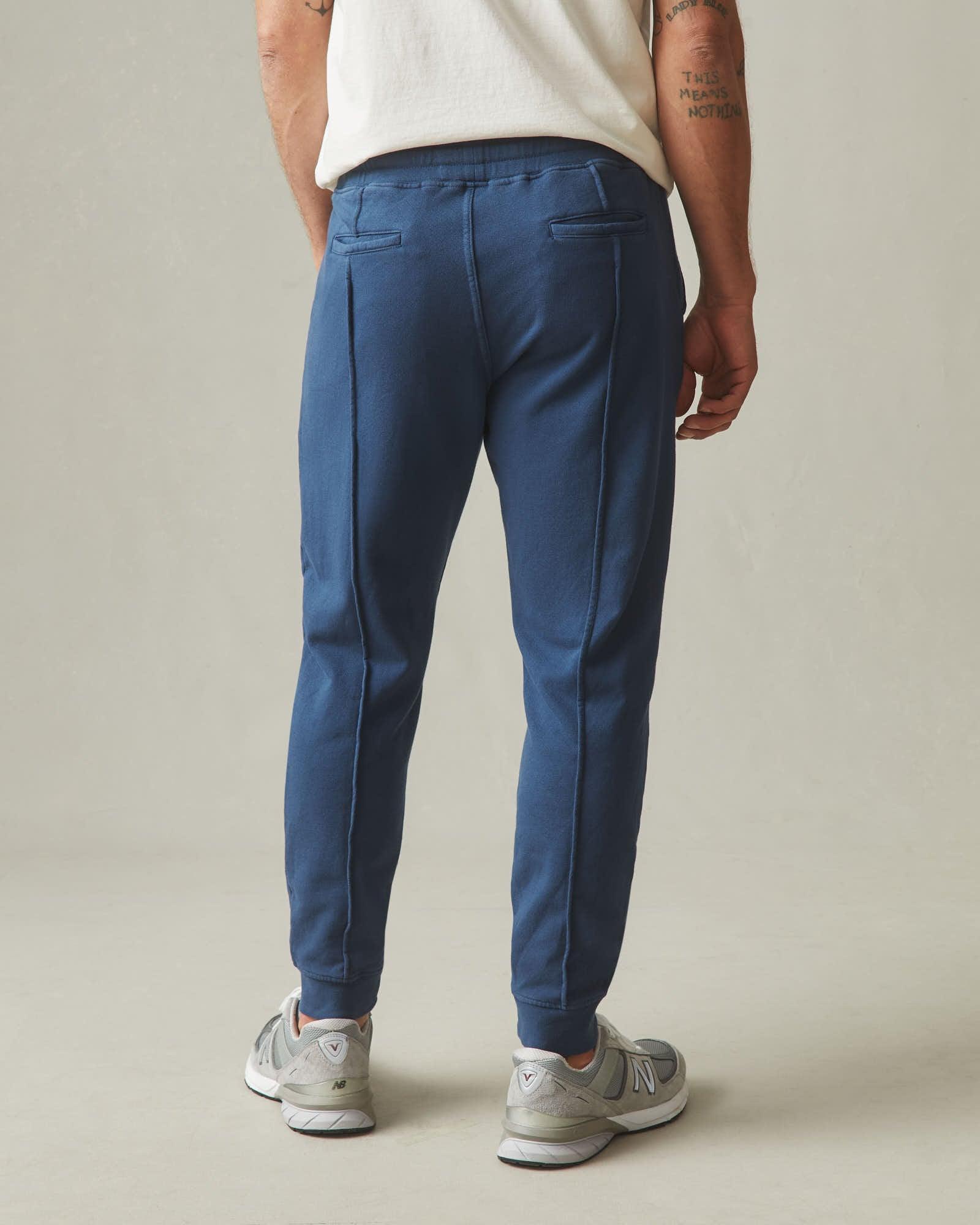 Men's Pintuck French Terry Jogger - Marine Navy Product Image