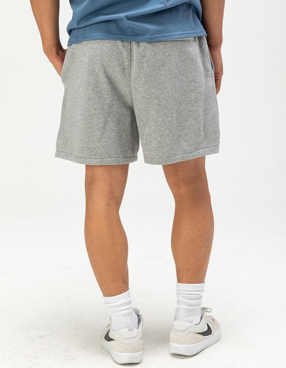 NIKE Club Flow Mens French Terry Shorts - HEATHER GRAY Product Image