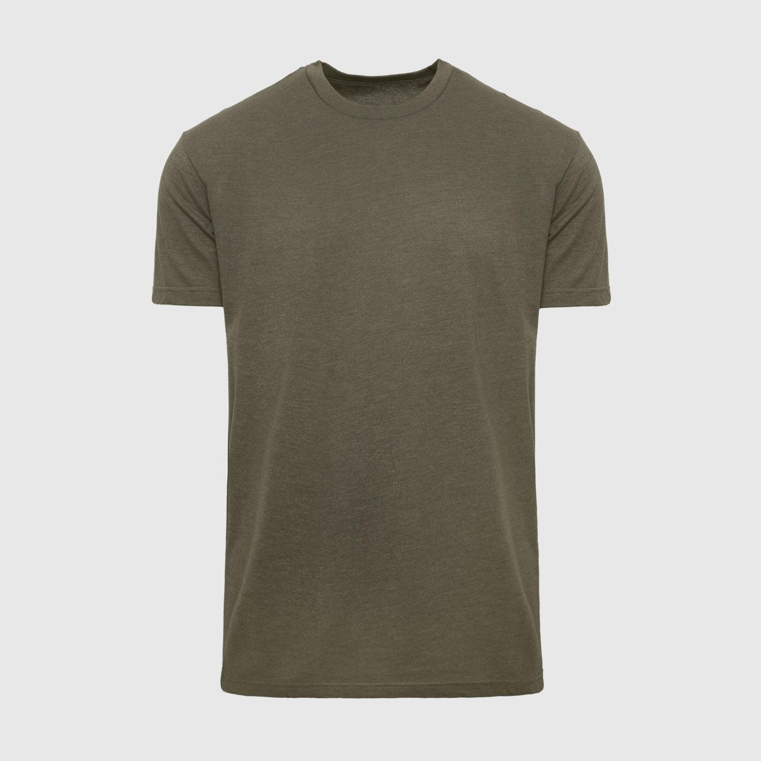 Heather Military Green Classic Crew Neck Product Image