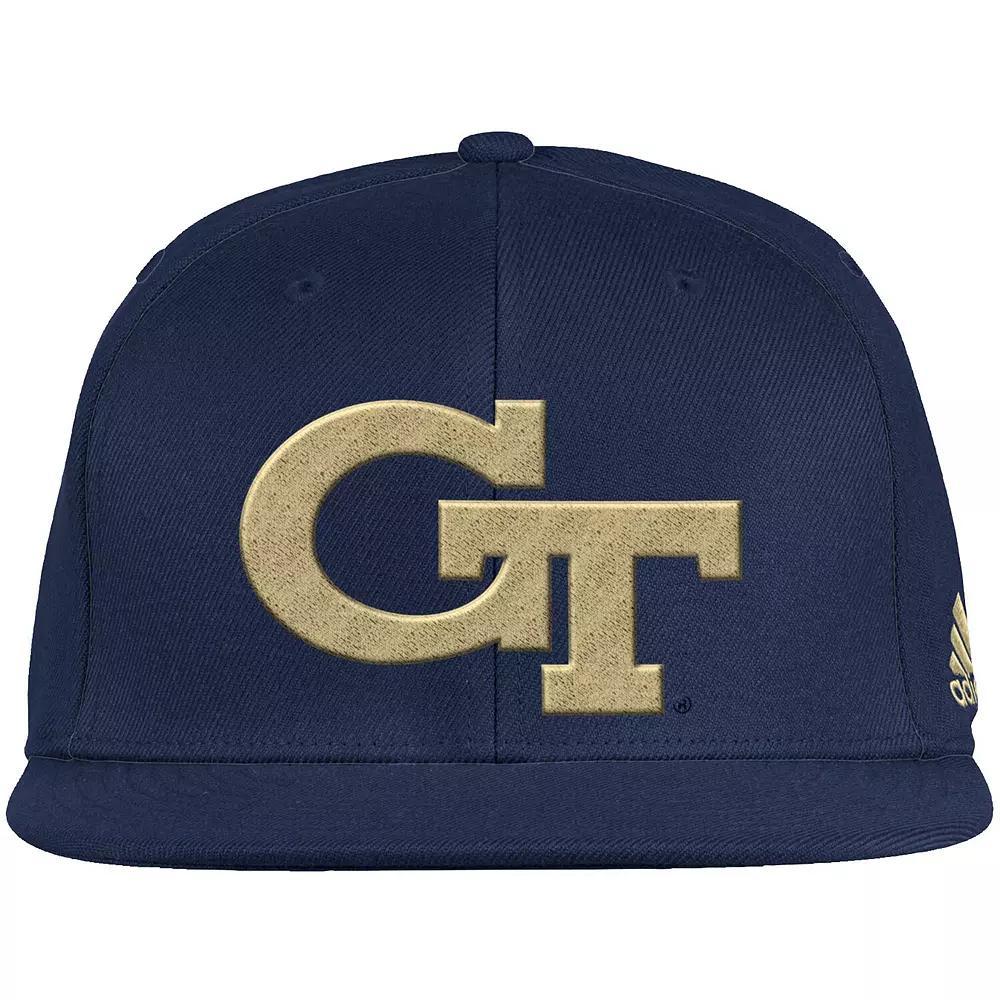 Men's adidas Navy Georgia Tech Yellow Jackets Team On-Field Baseball Fitted Hat, Size: 7 1/4, Blue Product Image