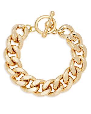 Womens 20KPlated Curb-Chain Bracelet Product Image