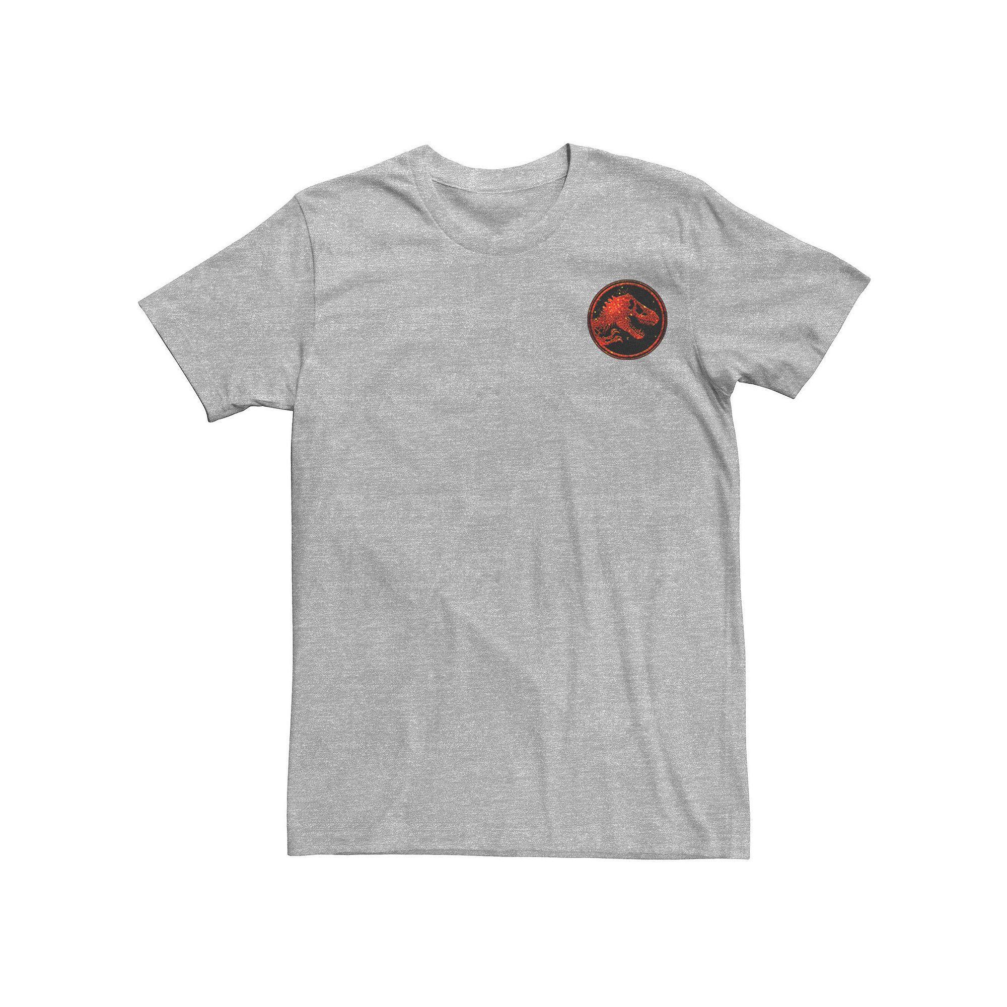 Men's Jurassic World Two T-Rex Magma Icon Tee, Size: 3XL, Athletic Grey Product Image