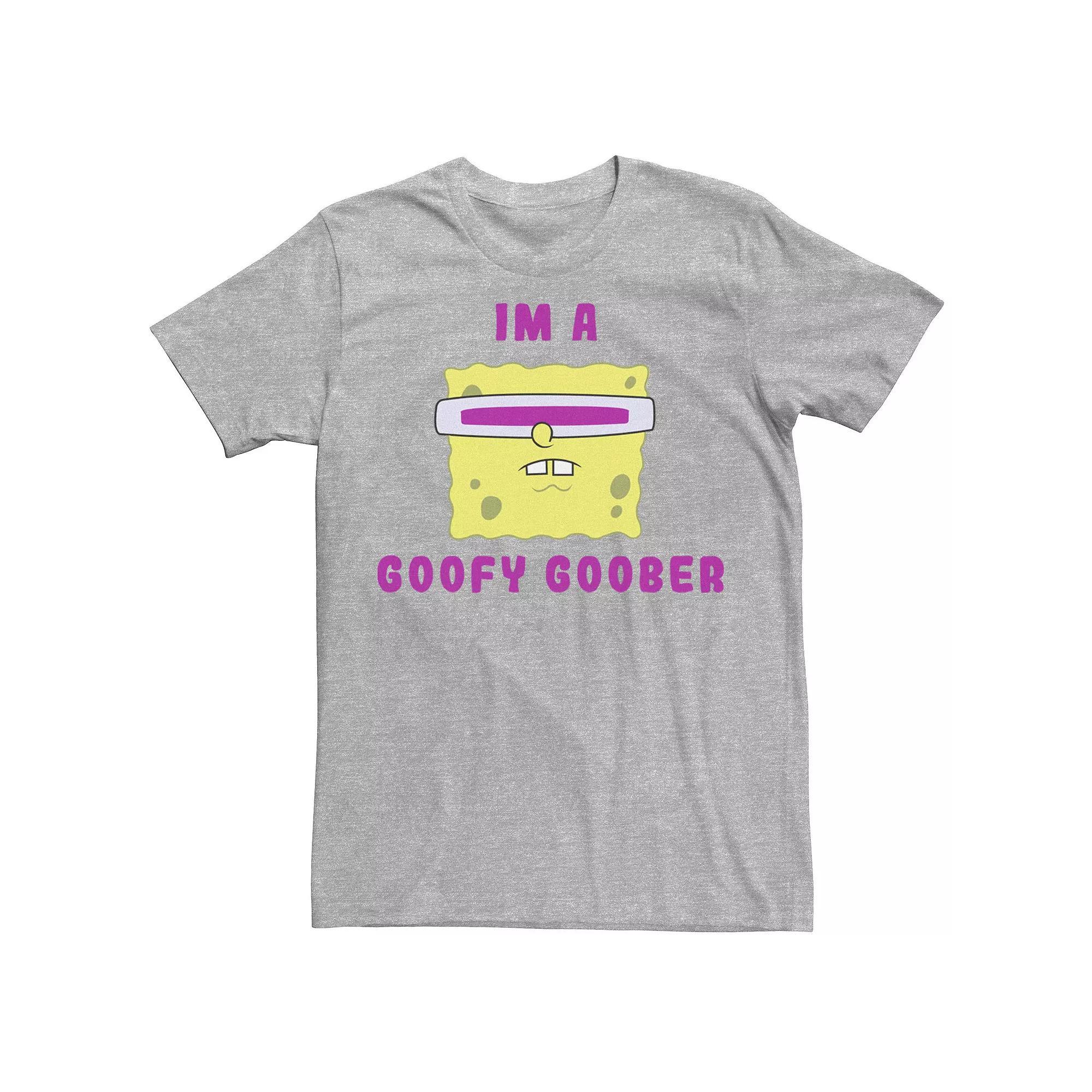 Men's Nickelodeon SpongeBob SquarePants I'm A Goofy Goober Portrait Graphic Tee, Size: XXL, Athletic Grey Product Image