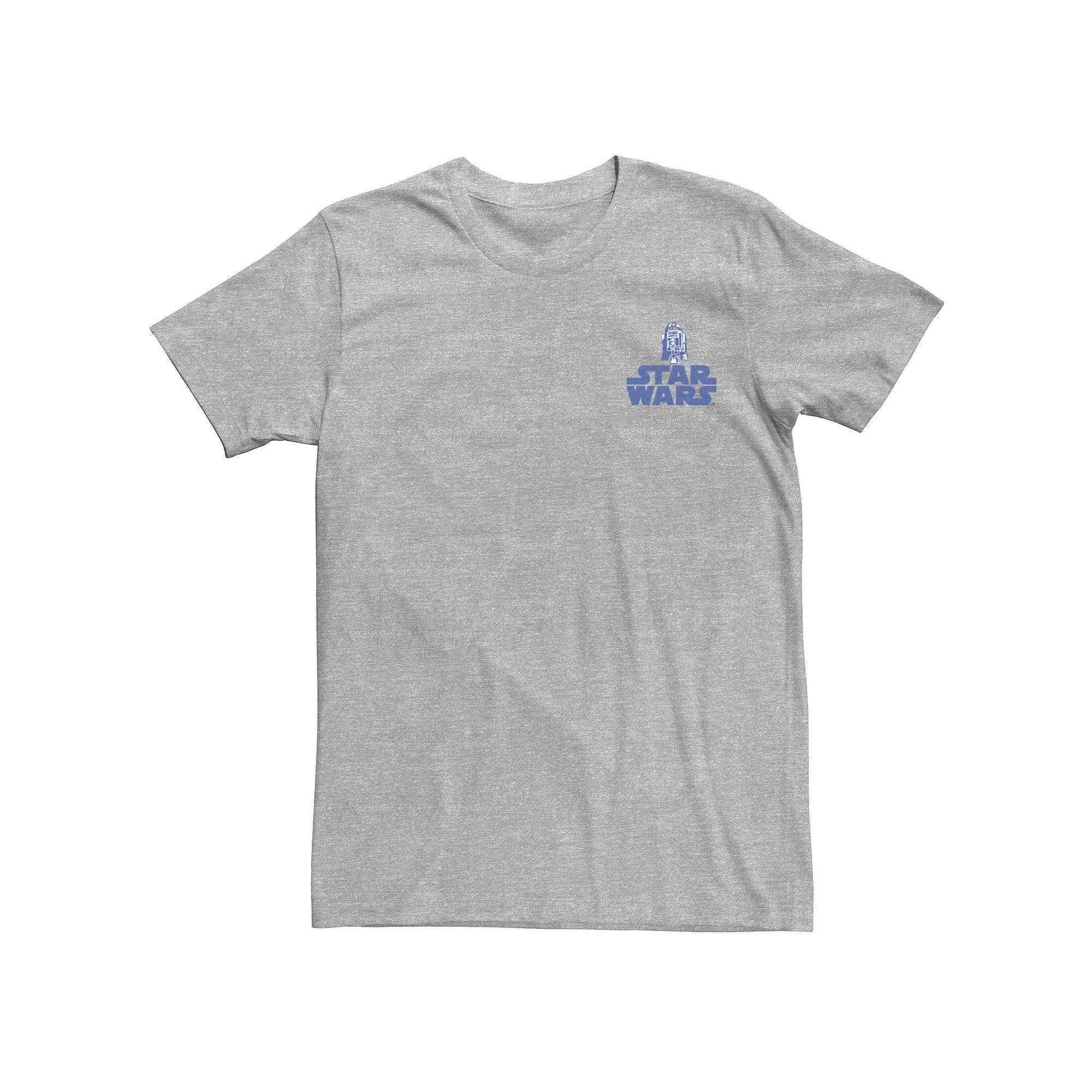 Men's Star Wars R2-D2 Scatter Pattern Tee, Size: XXL, Athletic Grey Product Image