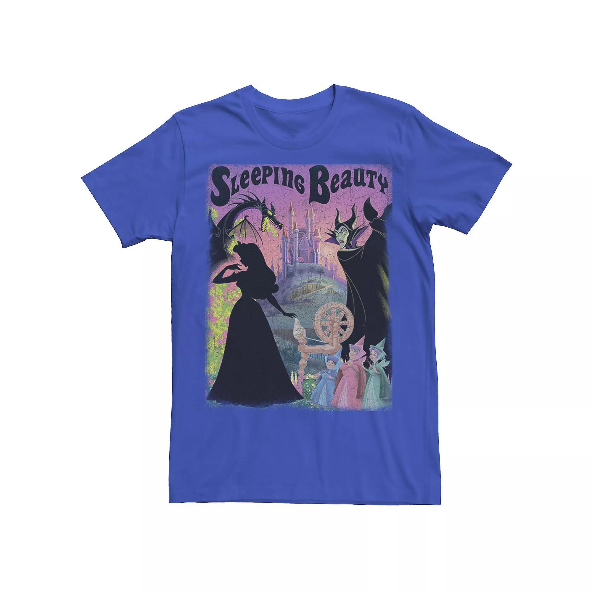 Disney's Sleeping Beauty Aurora Maleficent Men's Poster Tee, Size: Medium, White Product Image