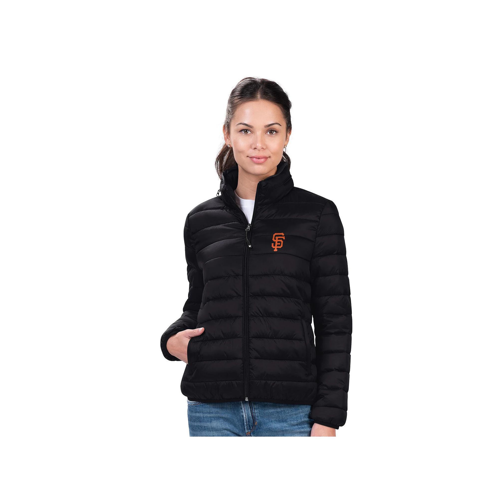 Women's G-III 4Her by Carl Banks  Black New York Mets Pillow Full-Zip Jacket, Size: Small Product Image