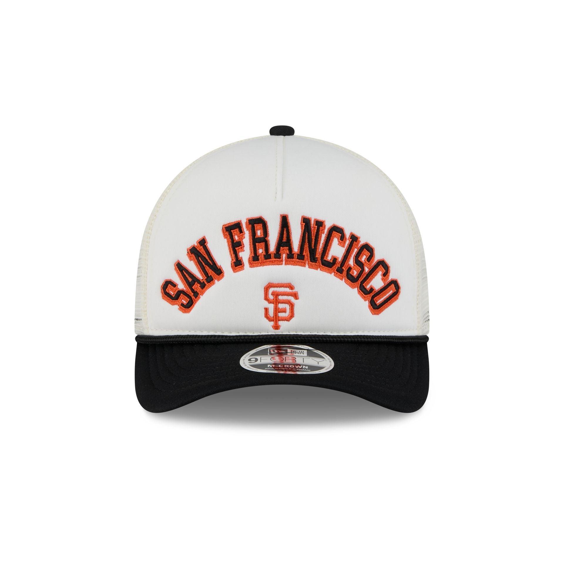 San Francisco Giants Chrome Arch 9FORTY M-Crown A-Frame Trucker Hat Male Product Image