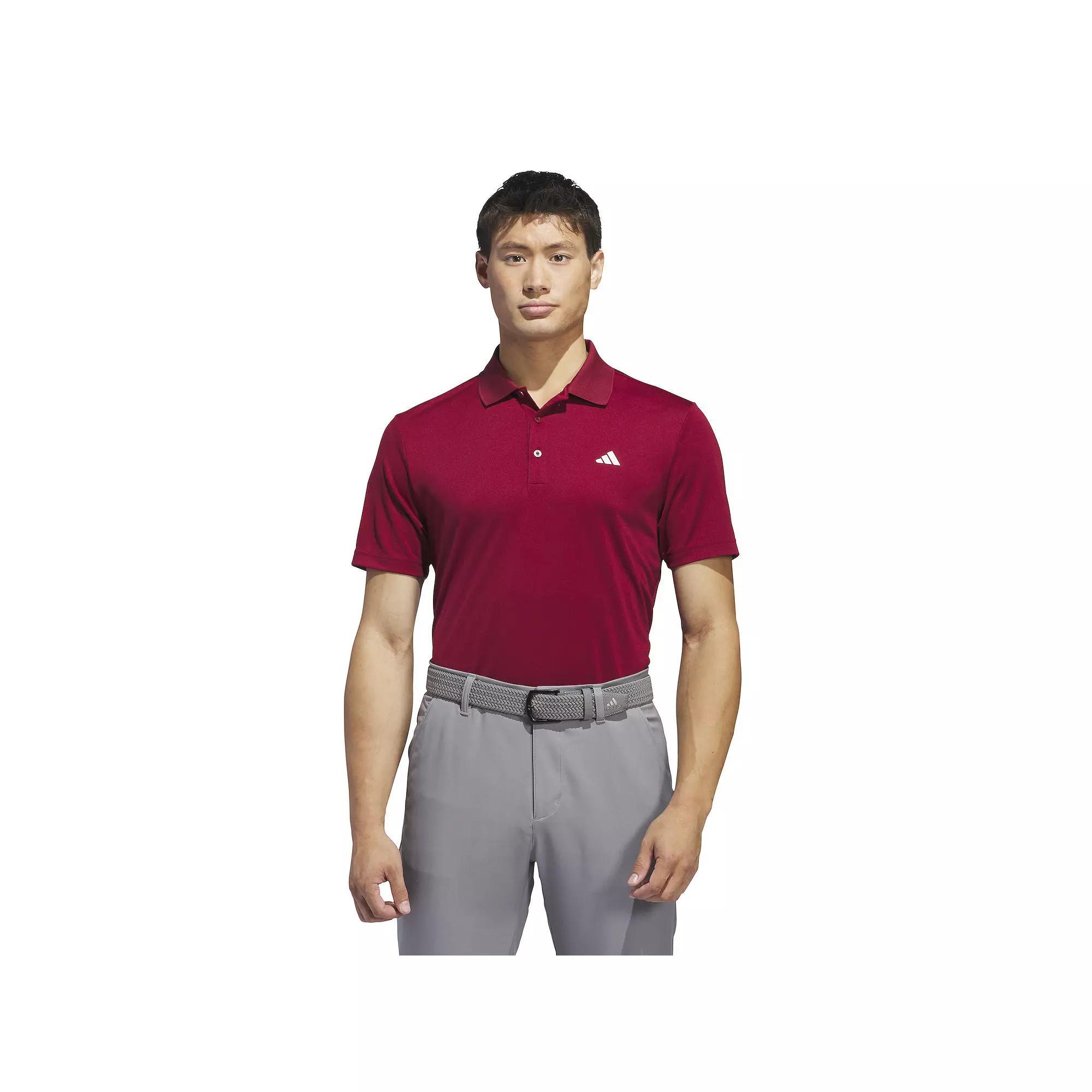Men's adidas Adi Performance Golf Polo Shirt, Size: Medium, Collegiate Red Product Image