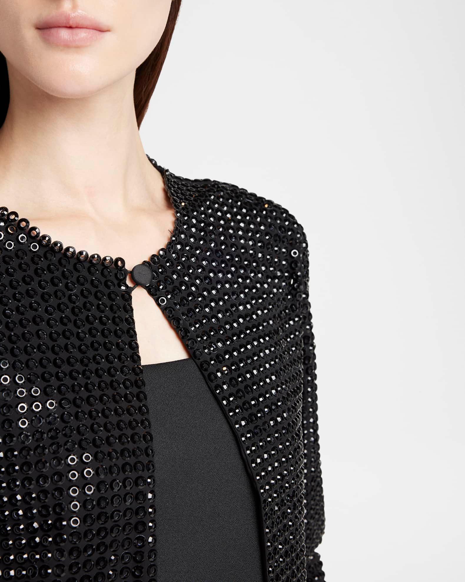 Embroidered Silk Topper Jacket Product Image