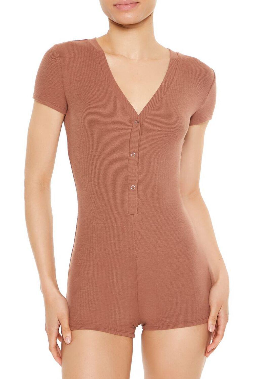 Ribbed Knit Lounge Romper | Forever 21 Product Image