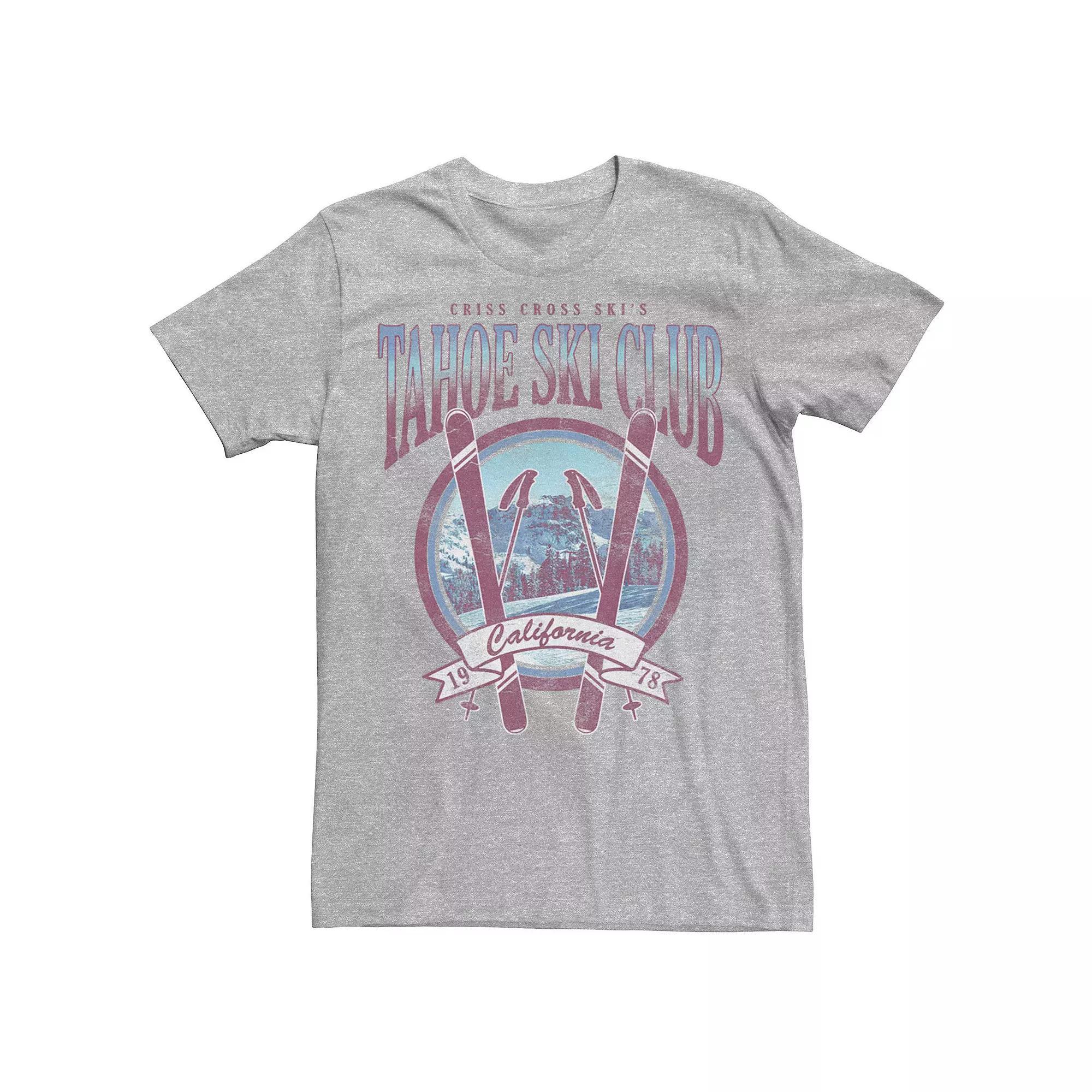 Men's Tahoe Ski Club California 1978 Circle Logo Tee, Size: Large, Athletic Grey Product Image