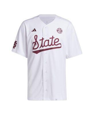 Men's adidas White Mississippi State Bulldogs Team Baseball Jersey, Size: Large, Mst White Product Image