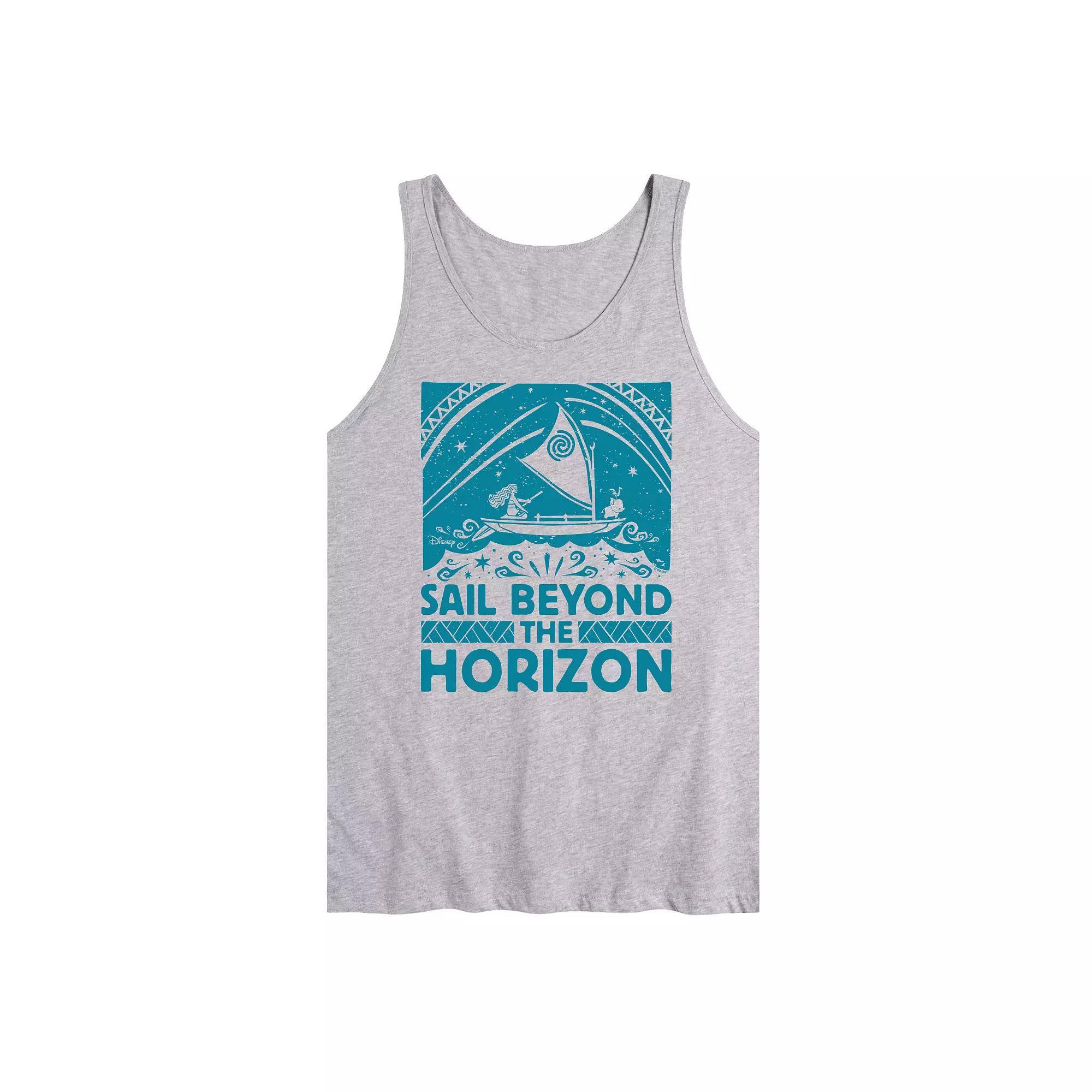 Disneys Moana Mens Sail Beyond Horizon Graphic Tank Top Product Image