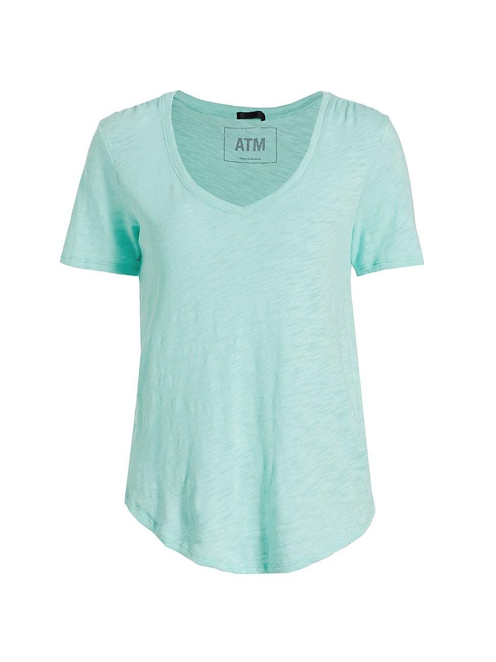 Womens Slub Jersey V-Neck Tee Product Image