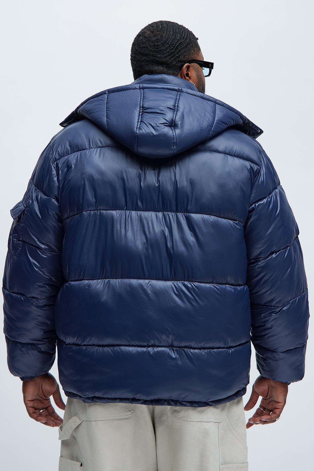 Nixer Puffer Jacket - Navy Male Product Image