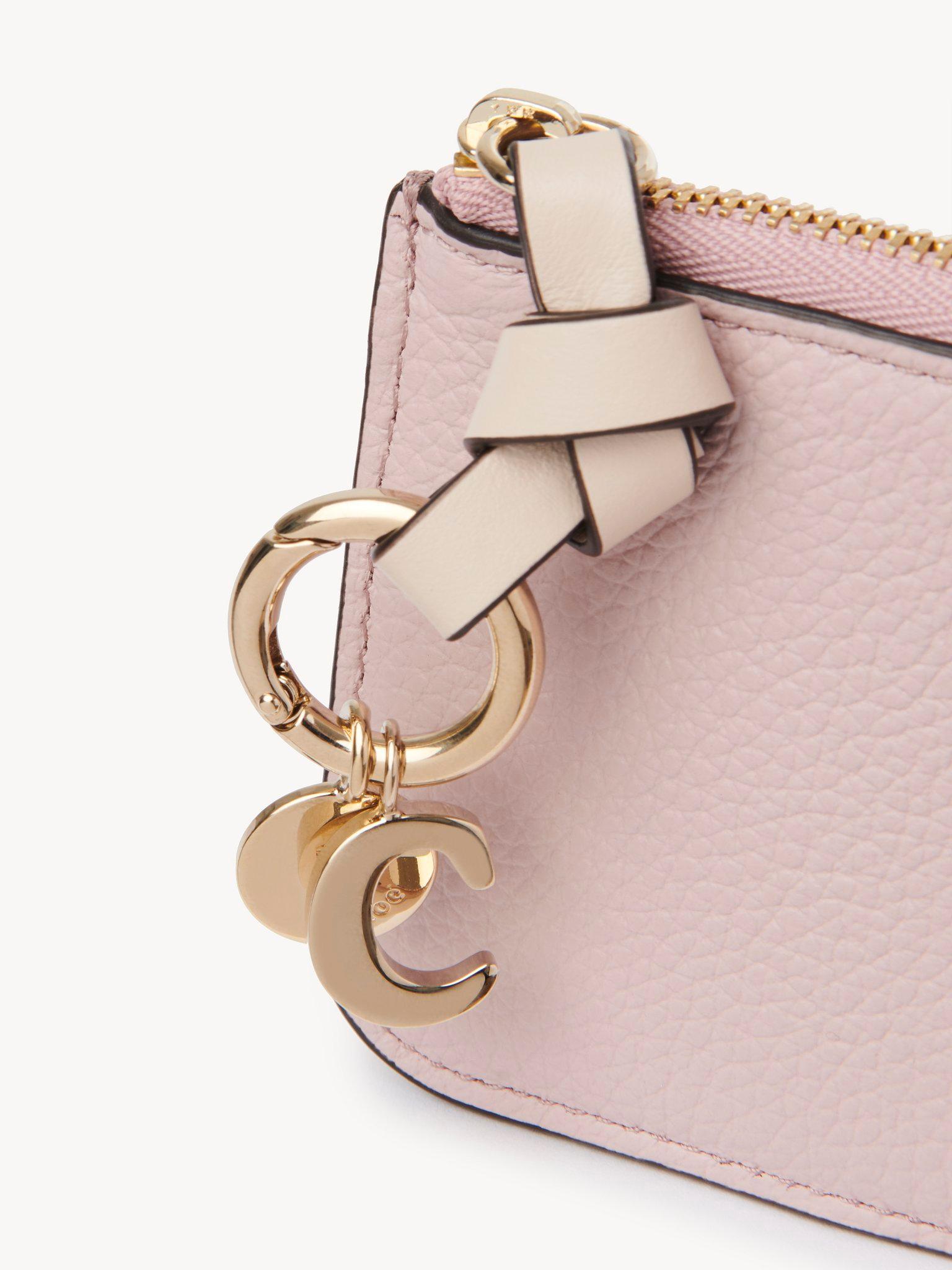 Alphabet wallet in grained leather Product Image