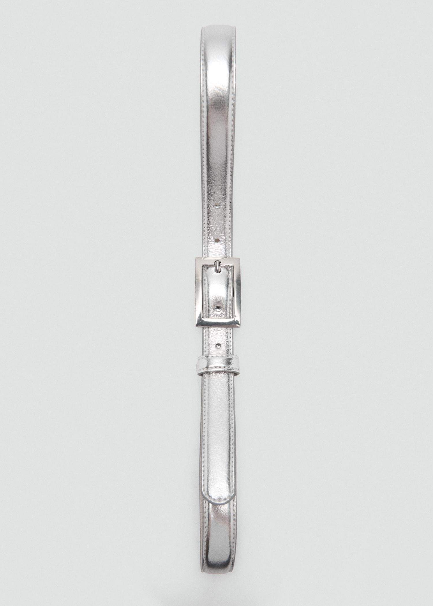 Square buckle belt - Women | MANGO USA Product Image