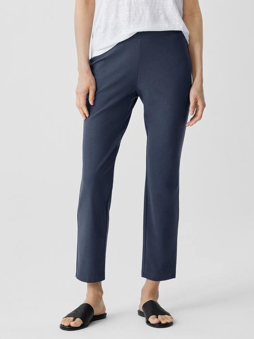 Navy J.Mueser Wool Linen Tab Trouser Product Image