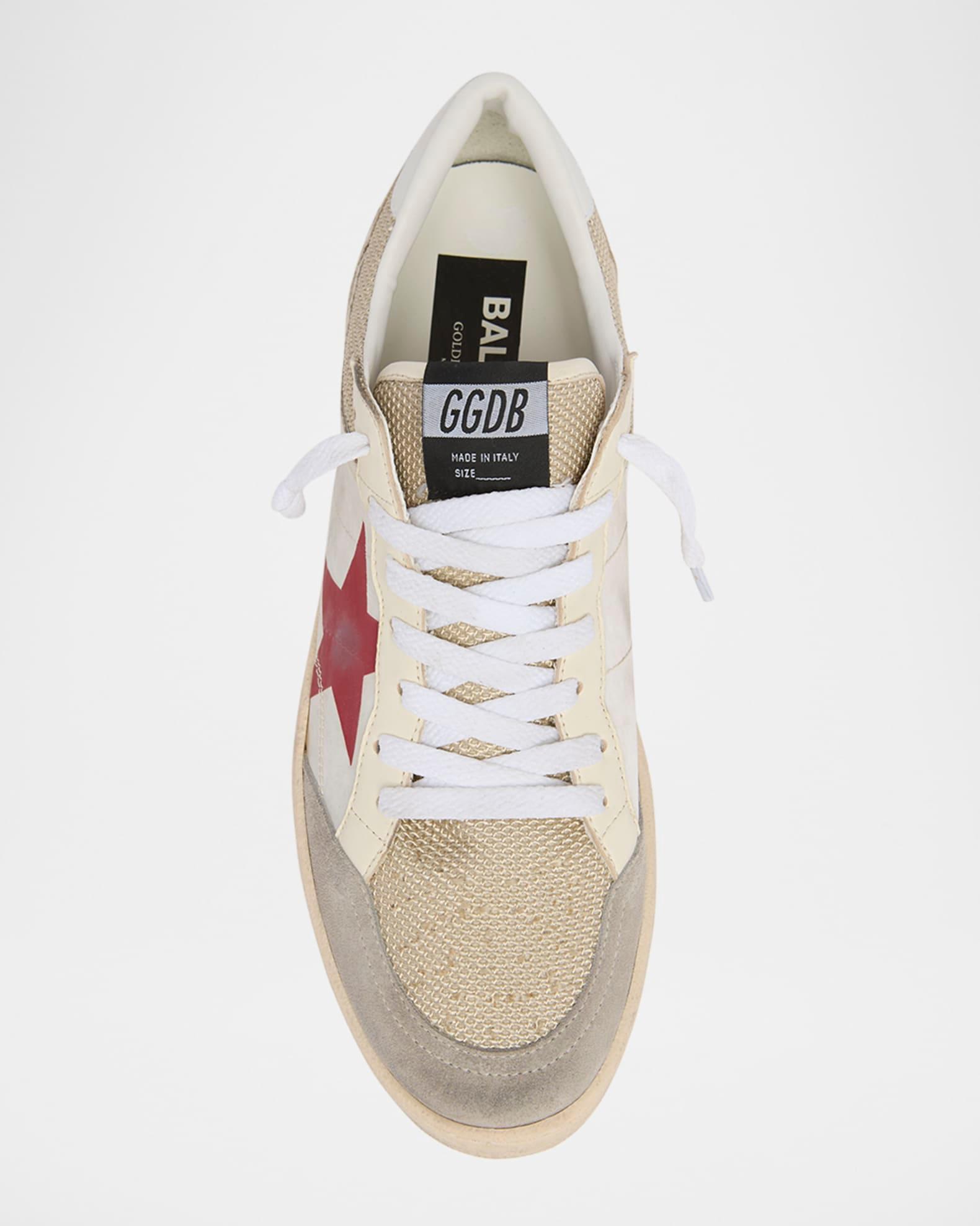 Men's Ballstar Mesh and Leather Low-Top Sneakers Product Image