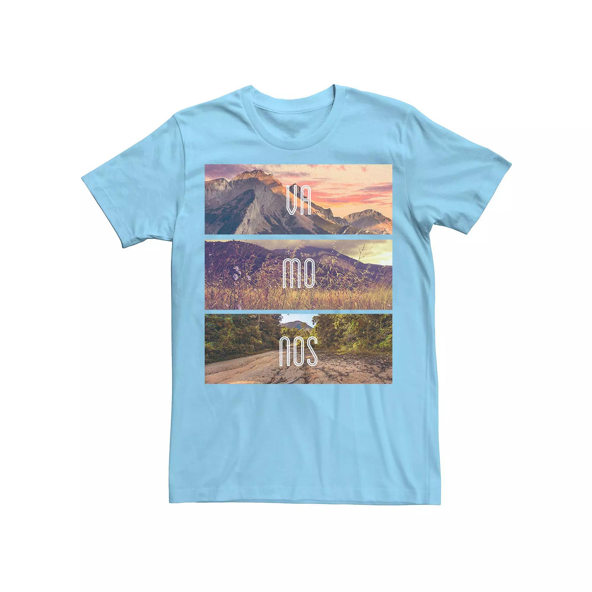Men's Gonzales Vamonos Lanscape Portrait Stack Tee, Size: XXL, Light Blue Product Image
