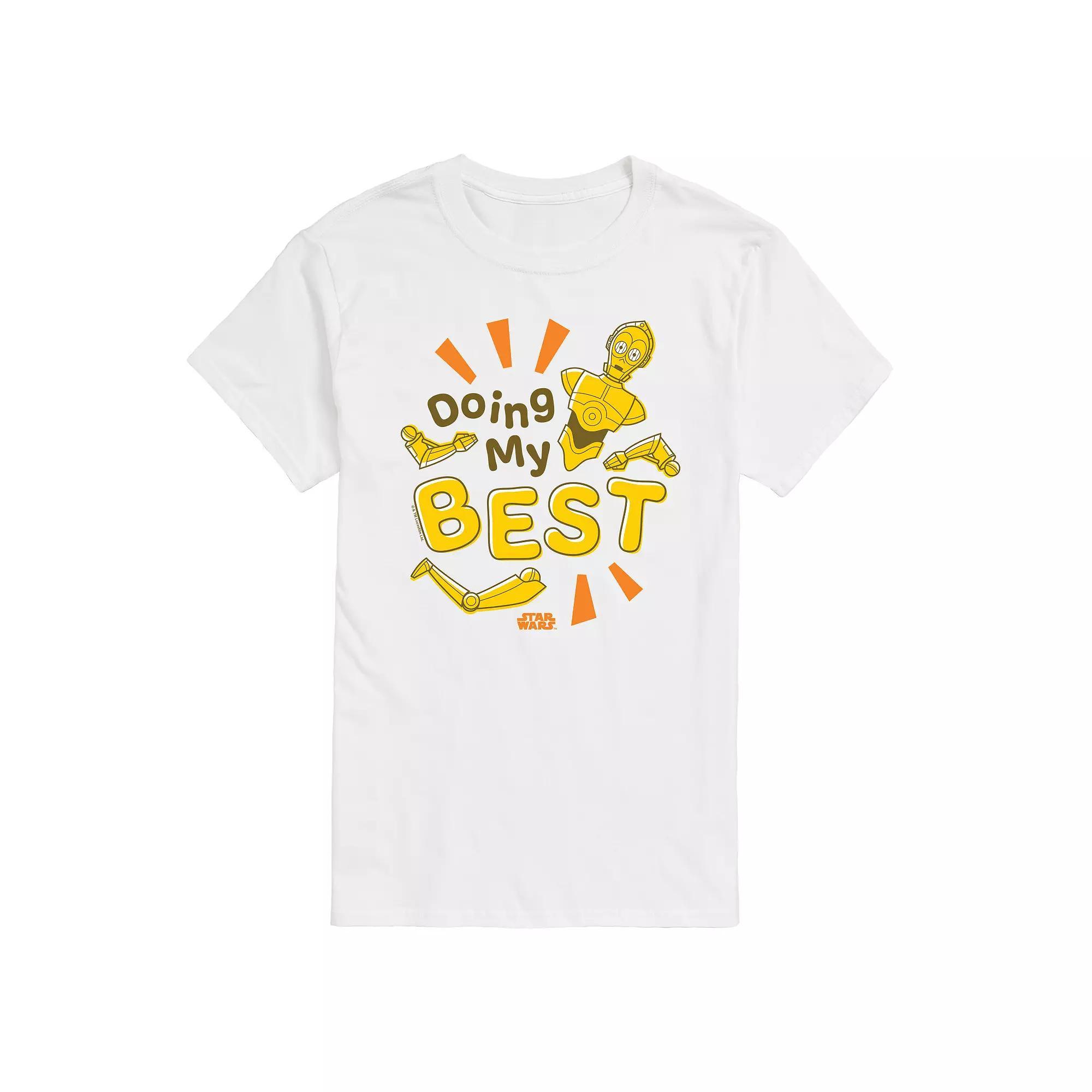 Big & Tall Star Wars C-3PO Doing My Best Graphic Tee, Mens Product Image