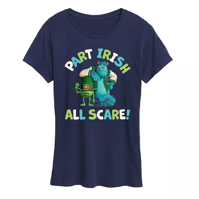 Disney / Pixars Monsters, Inc. Maternity Part Irish Graphic Tee, Womens Blue Product Image