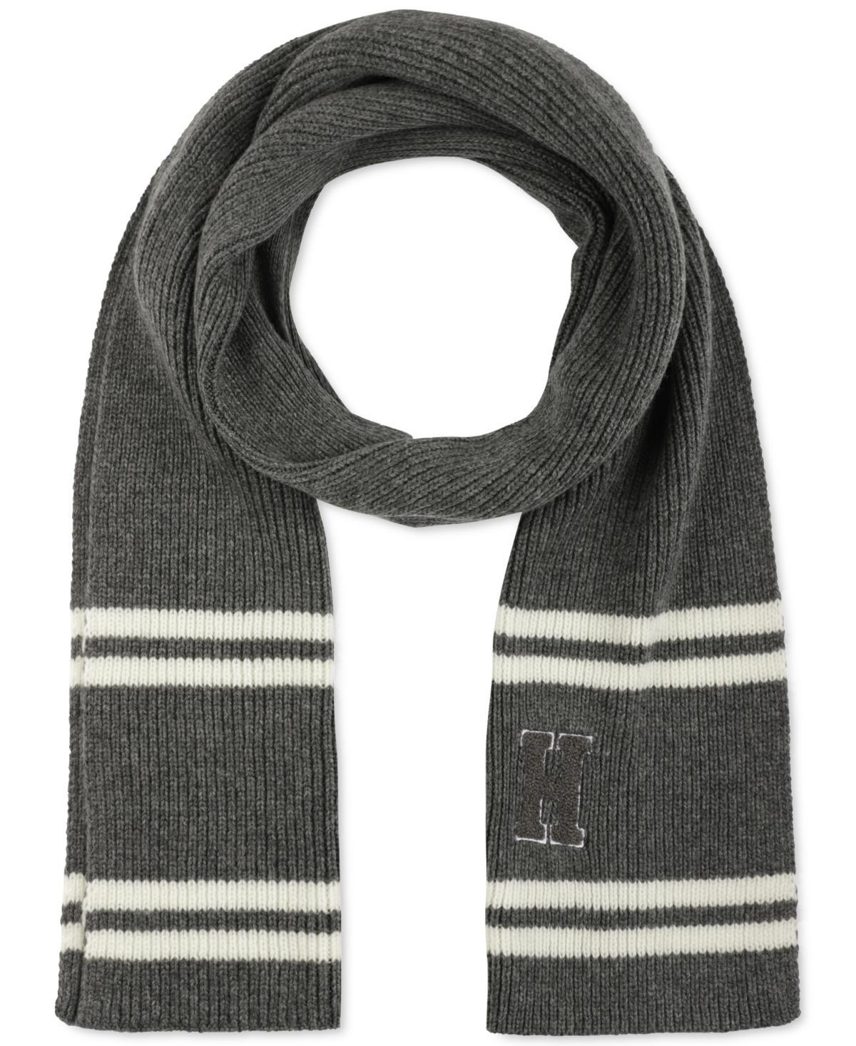 Tommy Hilfiger Mens Varsity Patch Ribbed Logo Scarf Product Image