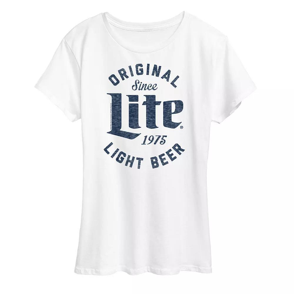 Womens Original Lite Since 1975 Graphic Tee Grey Gray Product Image