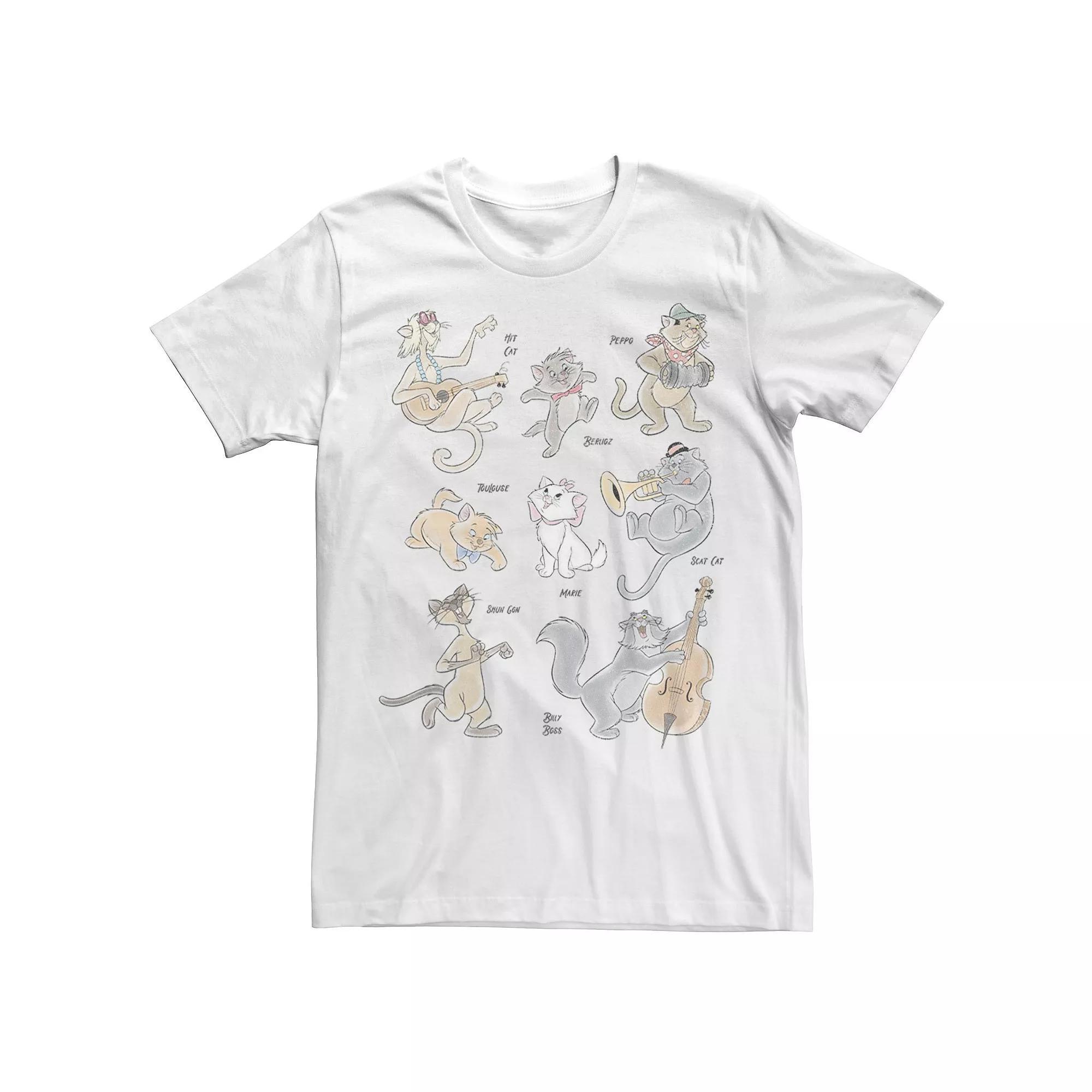 Disneys The Aristocats Mens All The Cats Tee Product Image