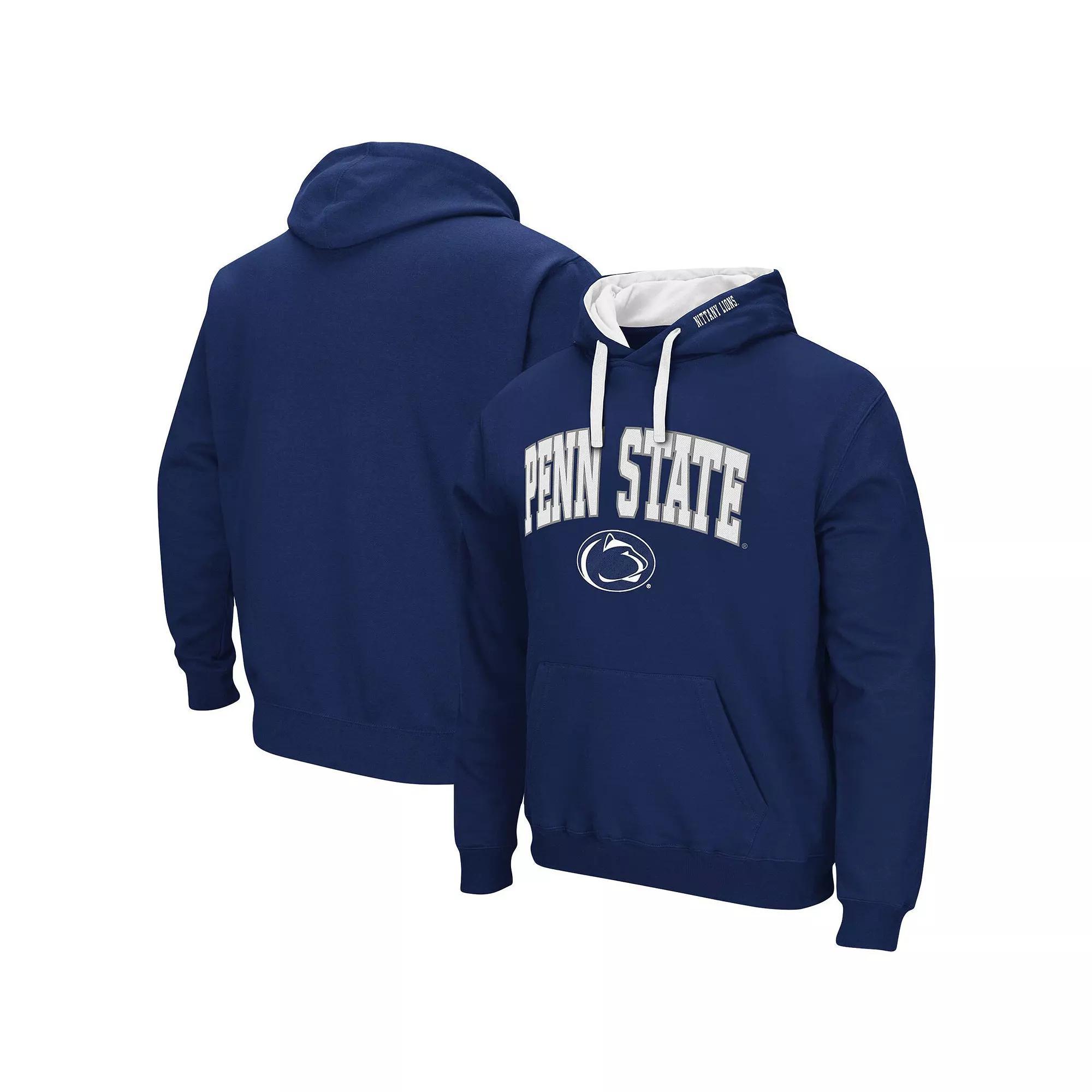 Men's Colosseum Maroon Mississippi State Bulldogs Big & Tall Arch & Logo 2.0 Pullover Hoodie, Size: 2XLT, Mst Red Product Image