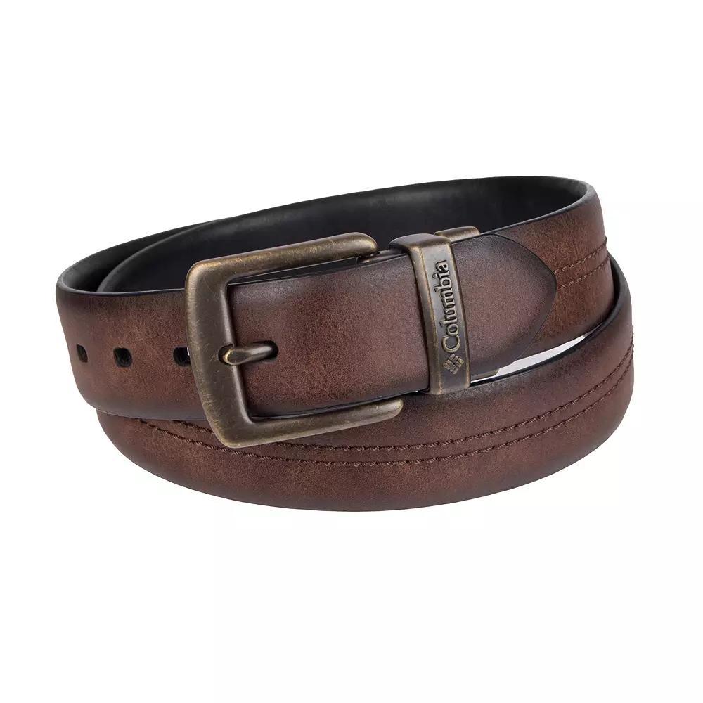 Mens Columbia Reversible Stretch Synthetic Leather Belt Product Image