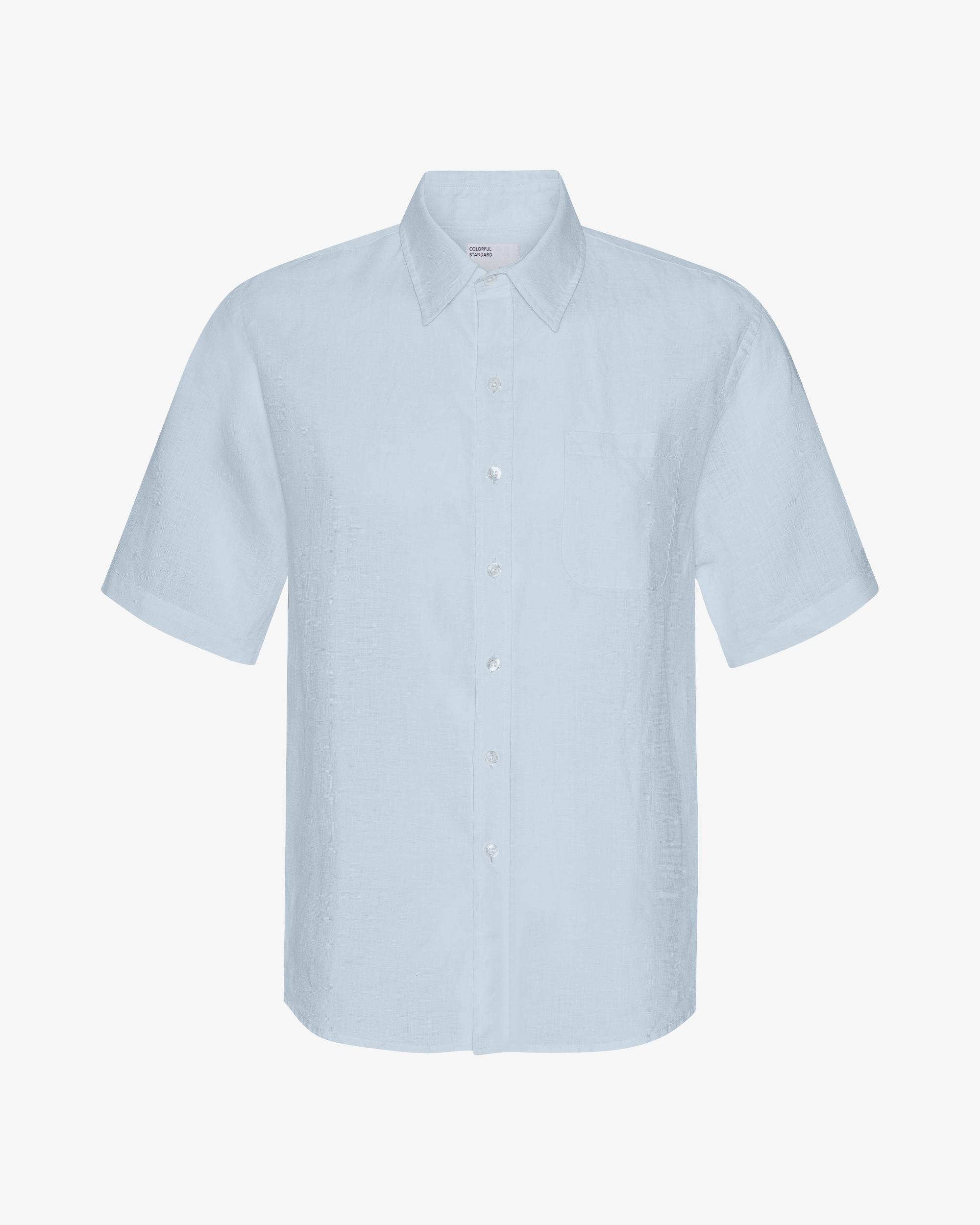 Linen SS Shirt - Polar Blue Product Image