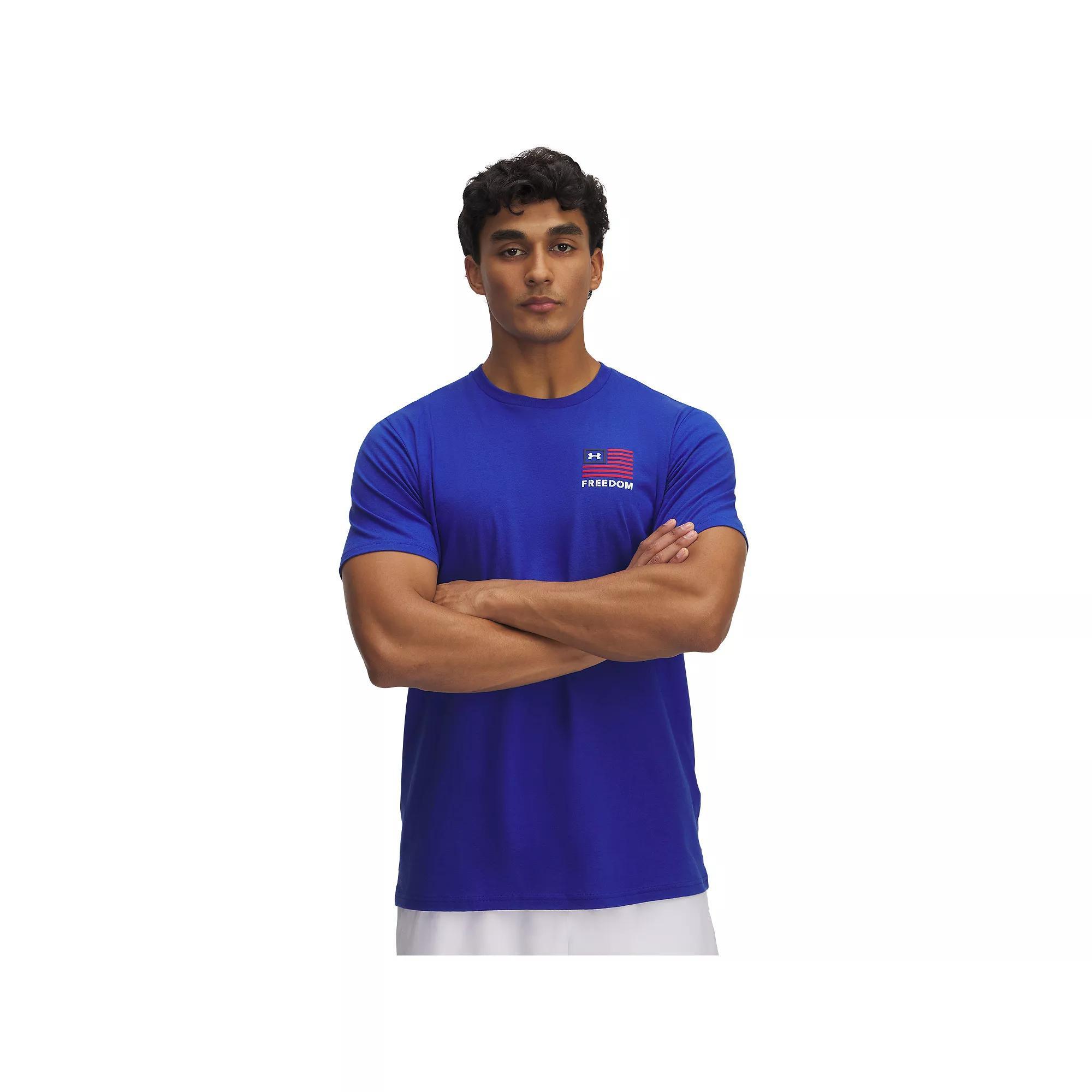 Men's Under Armour Freedom Left Chest Short Sleeve Tee, Size: XXL, Royal Product Image