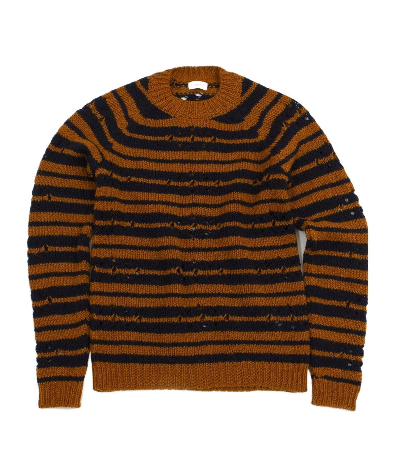 DRIES VAN NOTEN Long-sleeved Sweater In Brown Product Image