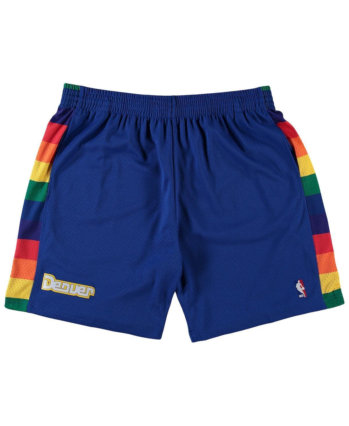 Men's Mitchell & Ness Royal Denver Nuggets Big & Tall Hardwood Classics Team Swingman Shorts, Size: 3XLT, Nug Blue Product Image