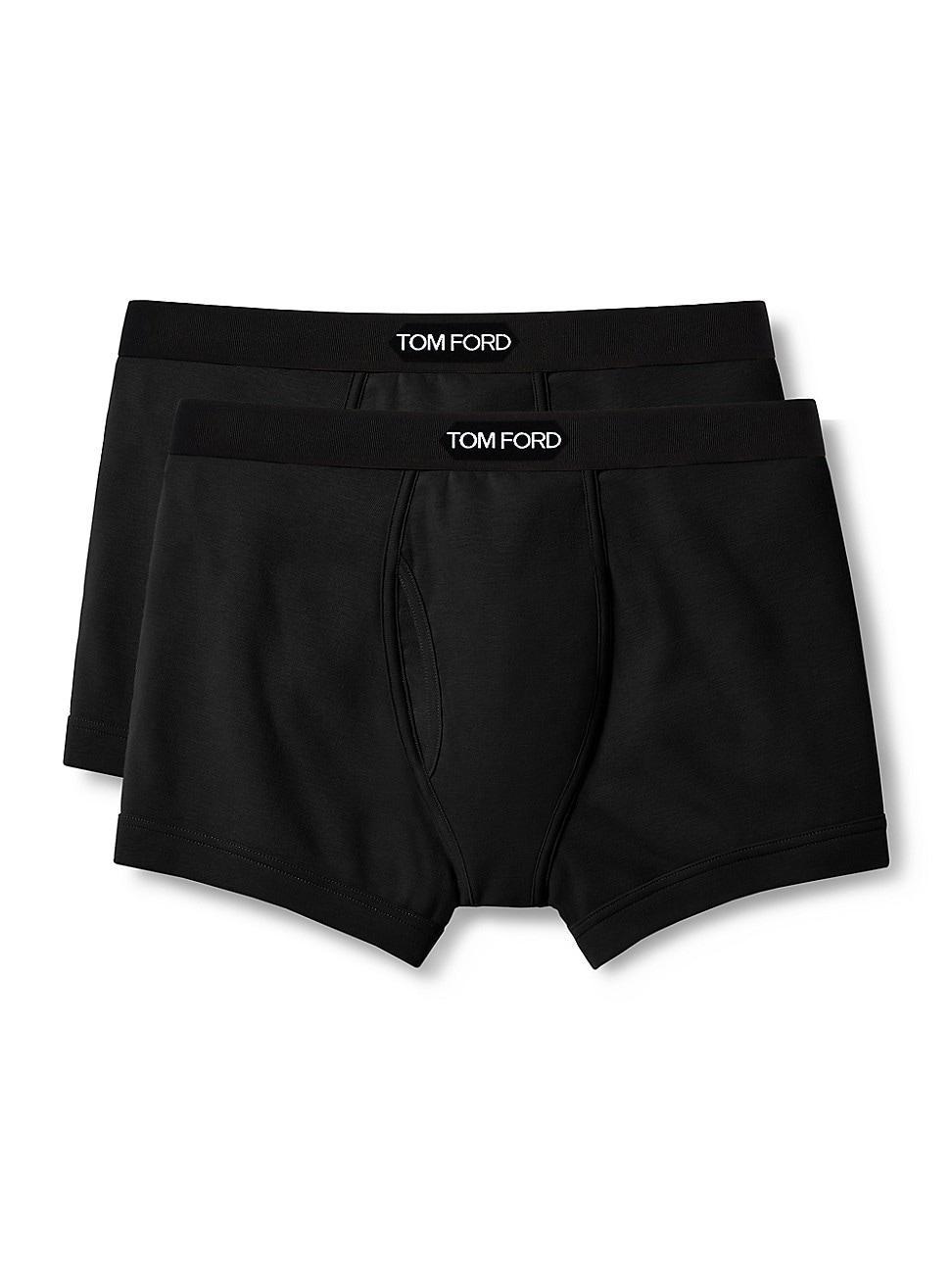 Mens 2-Pack Solid Jersey Boxer Briefs Product Image