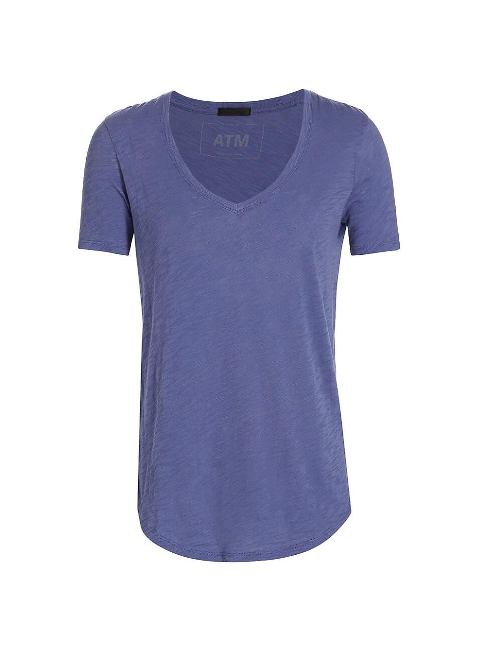 Womens Slub Jersey V-Neck Tee Product Image