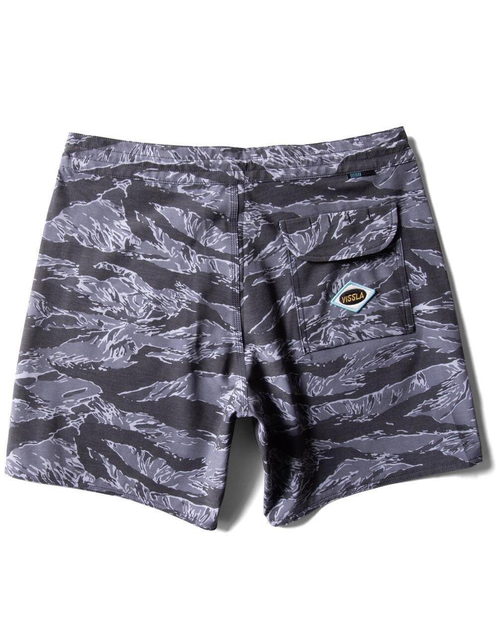 VISSLA Short Sets Mens 16.5" Boardshorts - BLACK COMBO Product Image