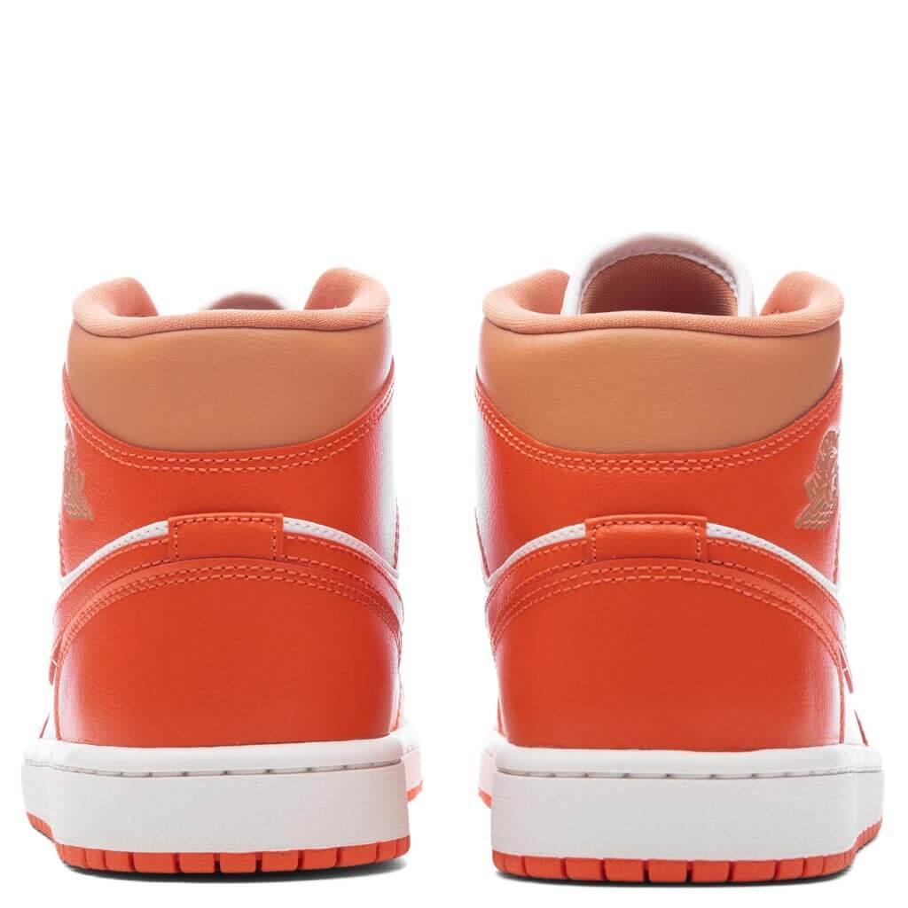 Women's Air Jordan 1 Mid - Summit White/Cosmic Clay/Amber Brown Female Product Image
