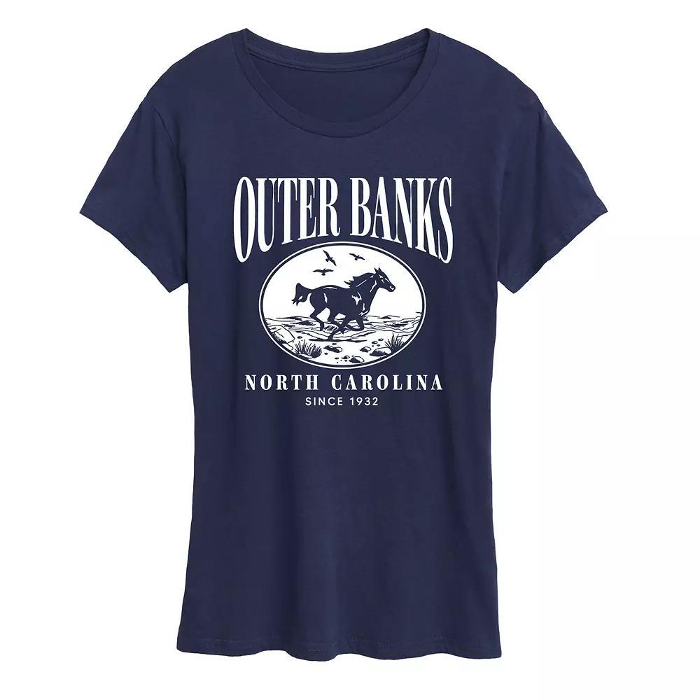 Womens Outer Banks Running Horse Graphic Tee Product Image