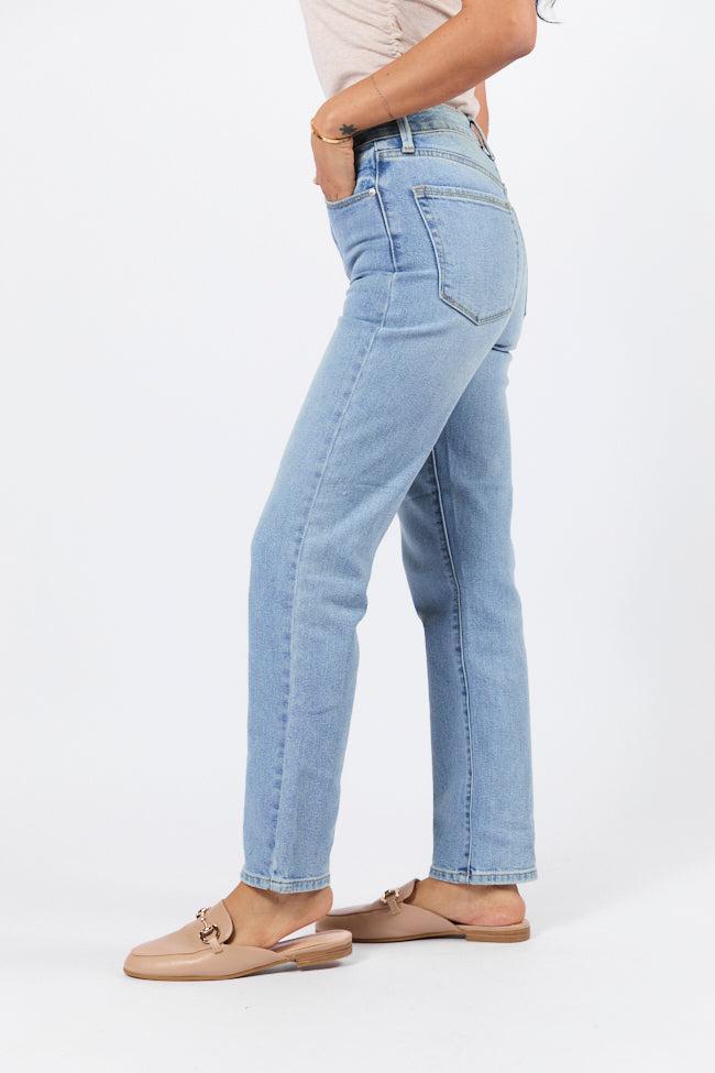 Eden Light Wash Straight Leg Jean Product Image