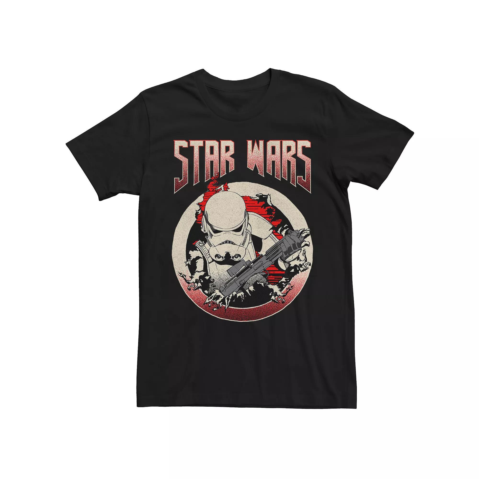 Mens Star Wars Stormtrooper Breakthrough Action Short Sleeve Tee Product Image