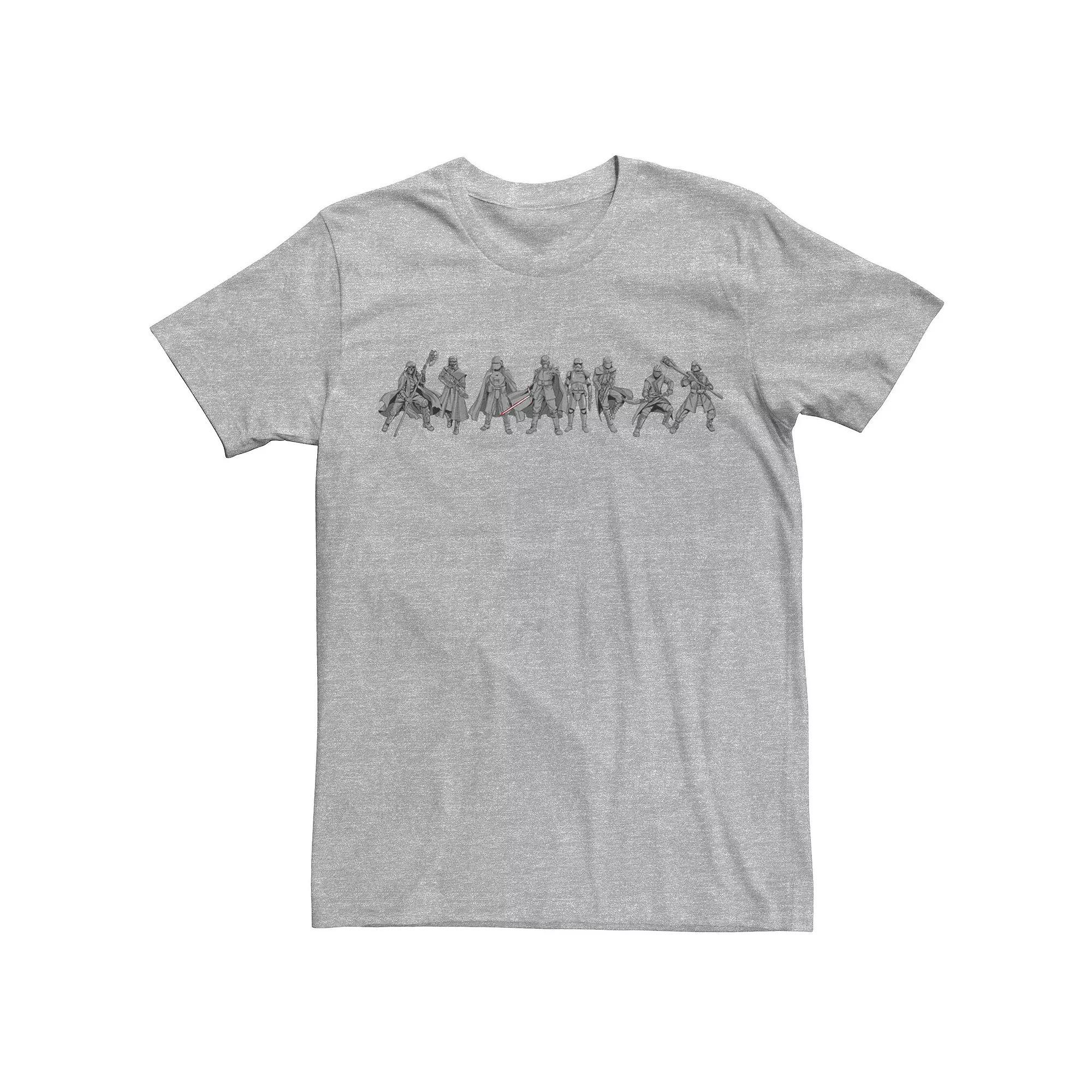 Men's Star Wars The Rise of Skywalker Knights of Ren Line Tee, Size: XXL, Athletic Grey Product Image