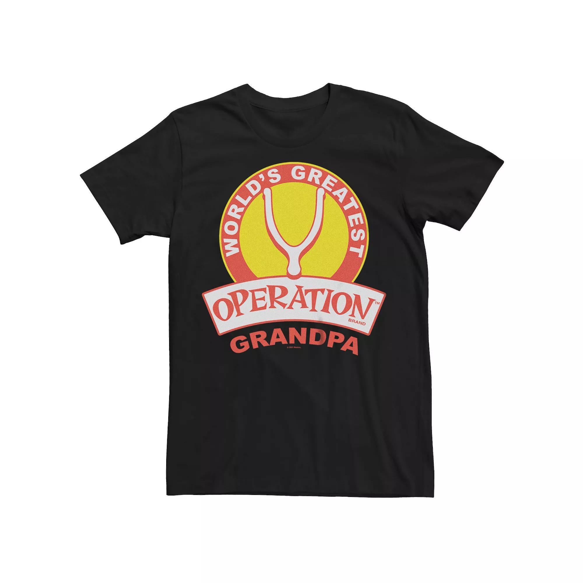 Men's Operation Game World's Greatest Grandpa Graphic Tee, Size: Large Tall, Black Product Image